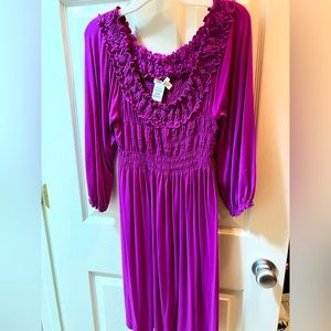 Sophie Max Women Purple Casual Dress- Small